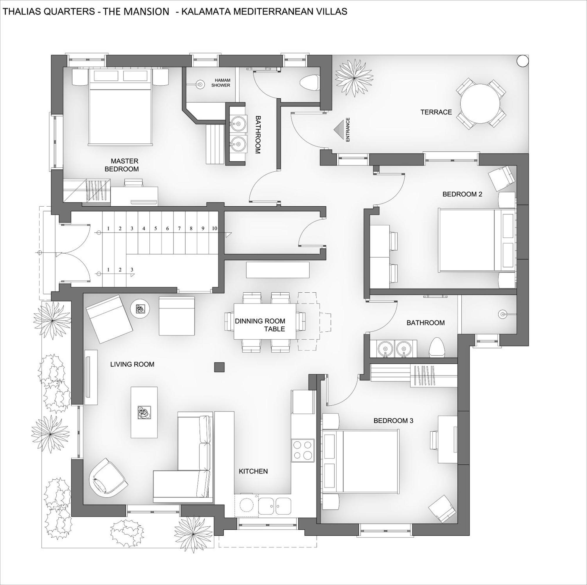 Thalias Quarters - Kalamata Mediterranean Villas מראה חיצוני תמונה